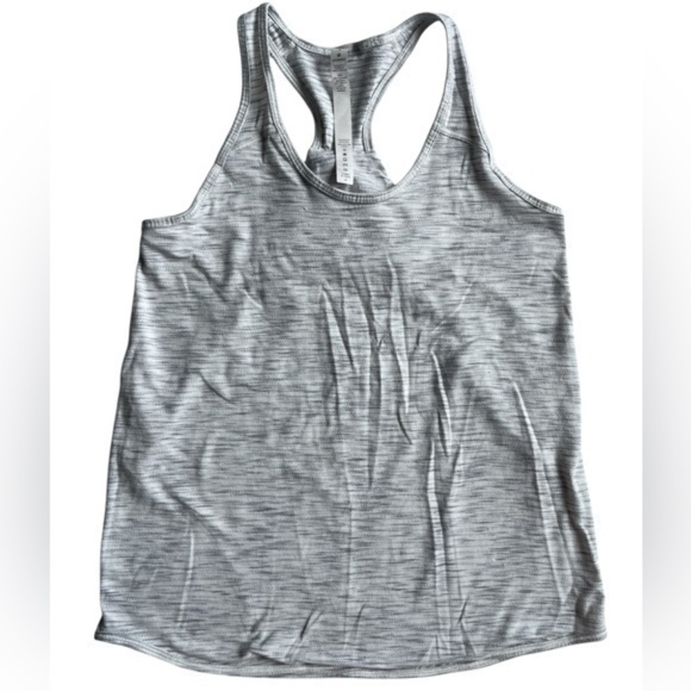 lululemon athletica Heathered Gray Racerback Tank Top